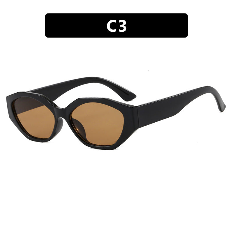 Women's stylish sunglasses in modern geometric design with protective UV filter Skanto