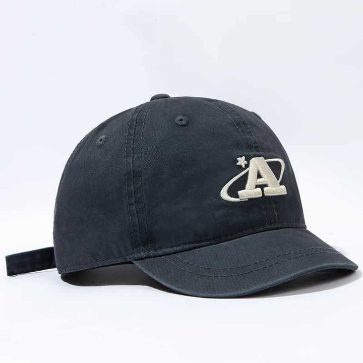 Herre Casual Brodert Canvas Caps Skanto