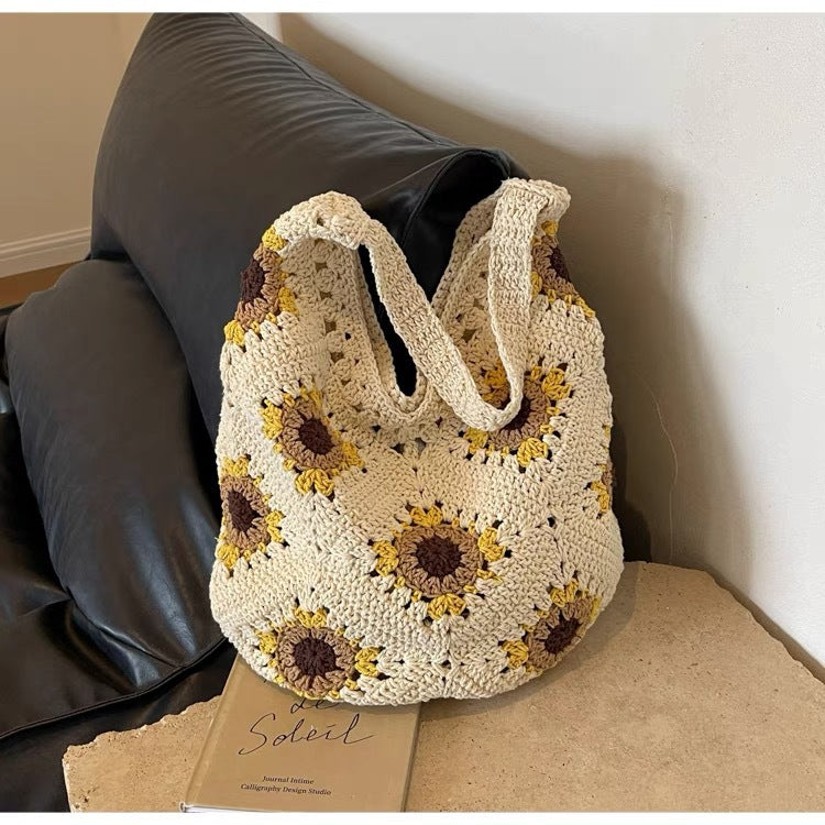 Håndlaget Makramee Tote Bag Skanto