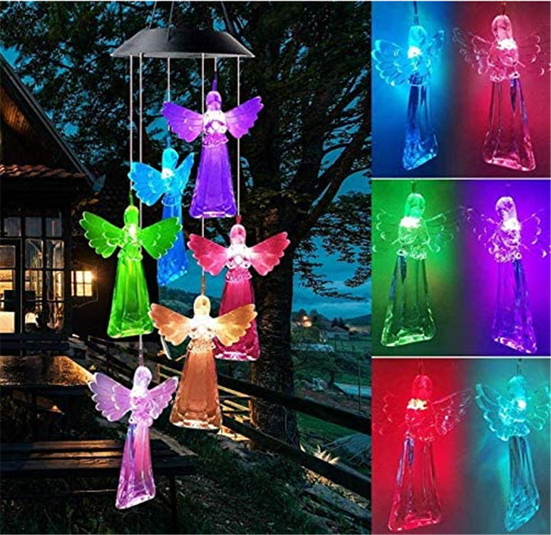 LED Solcelle Sommerfugl Vindspill Hage Hengelys Skanto