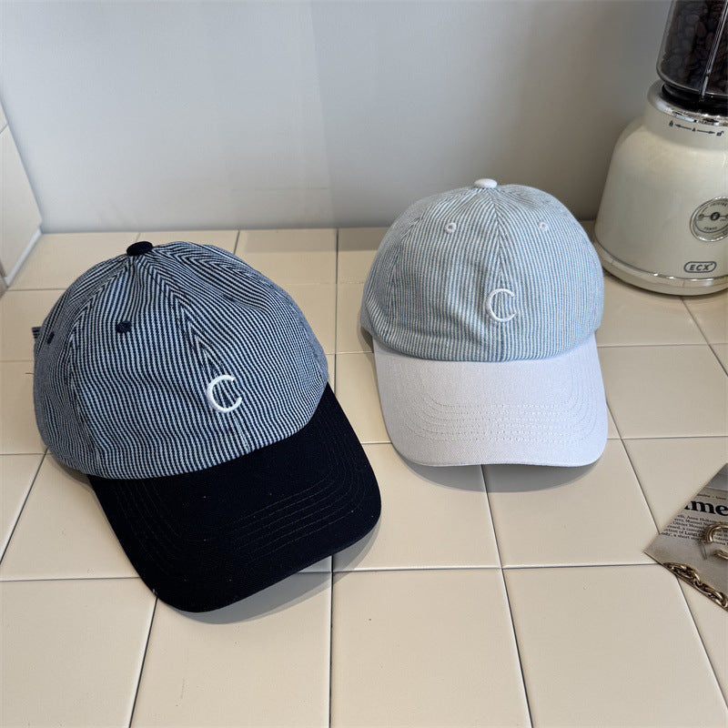 Menns Klassiske Stripete Baseball Cap Skanto
