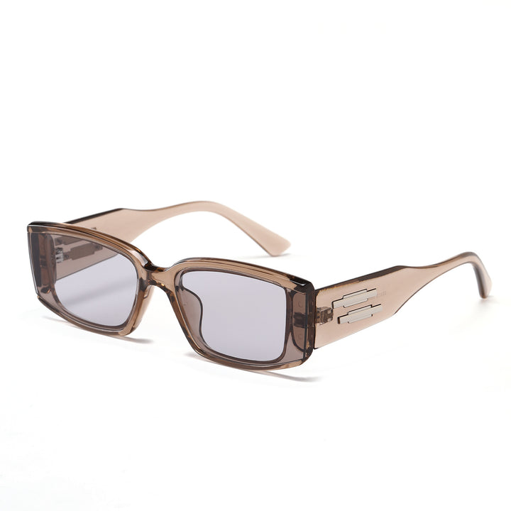 Damer elegant rektangulær solbrille med stilig acetatinnramming Skanto