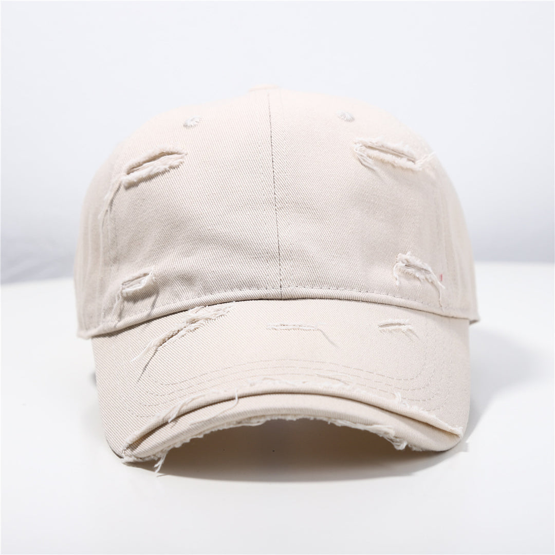 Menns Slitt Klassisk Bomull Baseball Cap Skanto