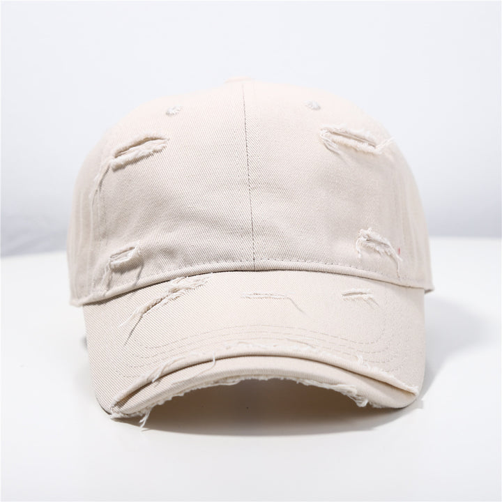 Menns Slitt Klassisk Bomull Baseball Cap Skanto