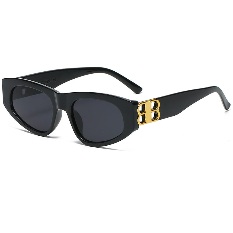 Dame Designer-solbrille med luksuriøse rammedetaljer Skanto