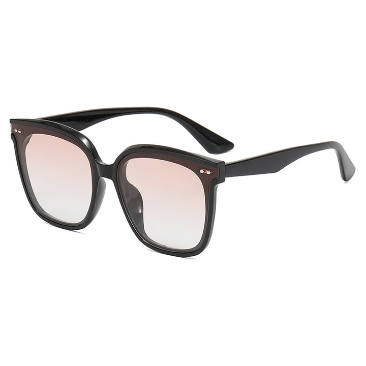 Dame kvadratisk solbrille med speilende fargekobling Skanto