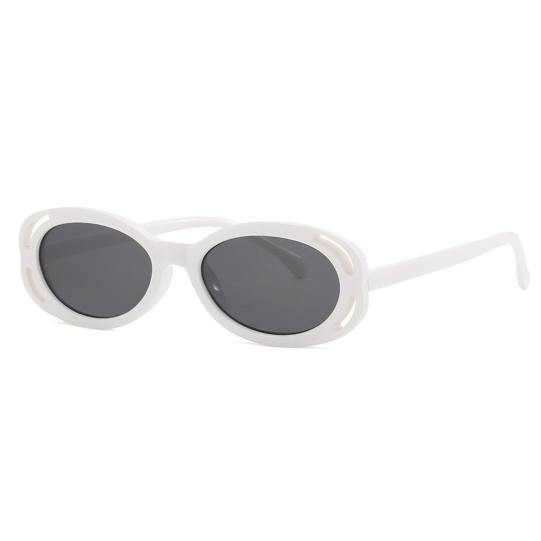 Dame moteriktig solbrille med eksotisk mønster Skanto