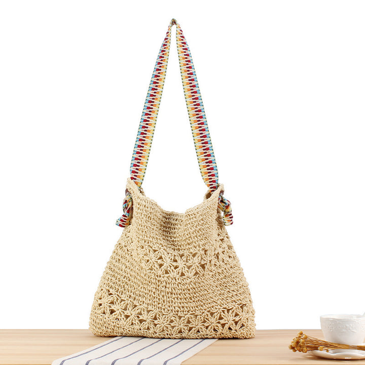 Handbag with striped strap Skanto