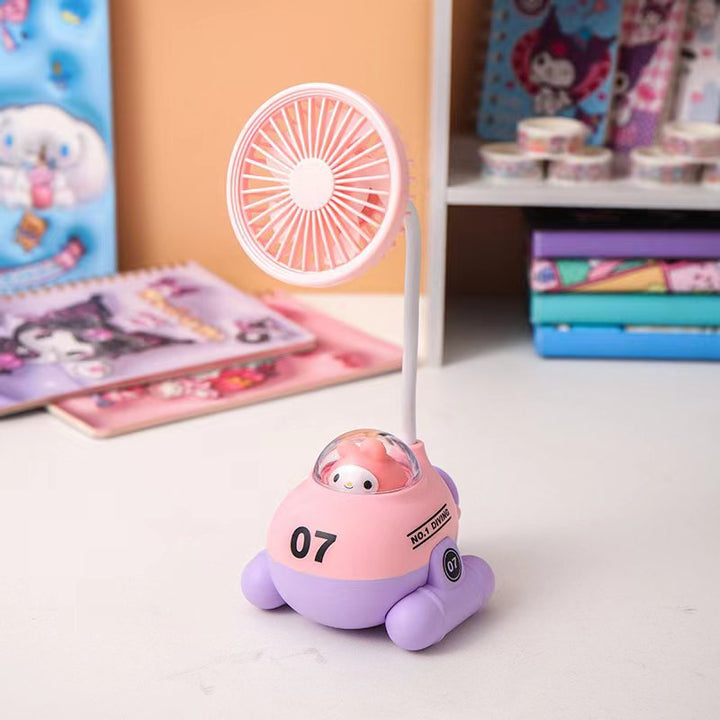 Unisex Bærbar Mini-vifte i søtt panda-design Skanto