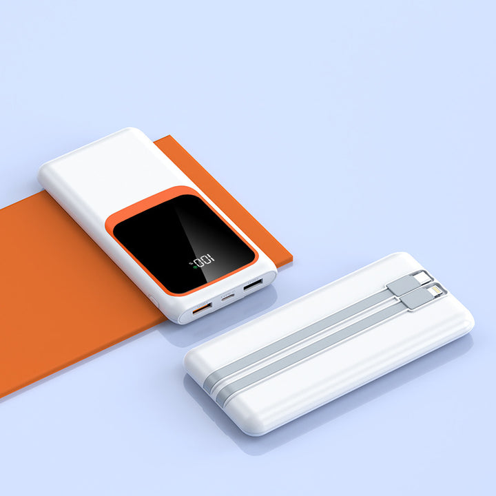 Powerbank med innebygd hurtigladingsfunksjon og digital visning Skanto