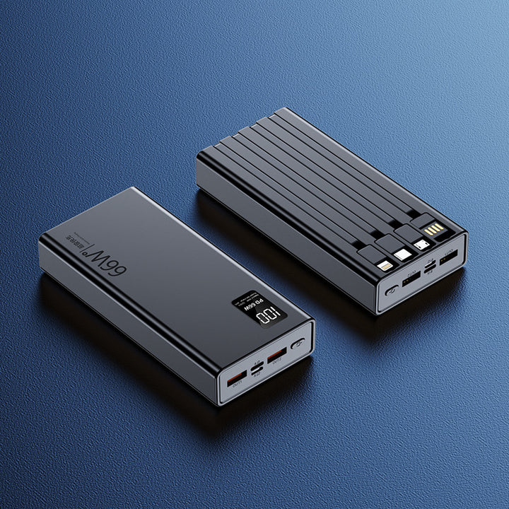 Høyytelses powerbank med innebygd hurtigladefunksjon og digital ladevisning Skanto