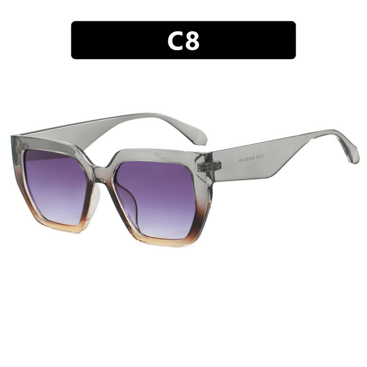 Women's geometric glasses in fashionable tortoise pattern Skanto