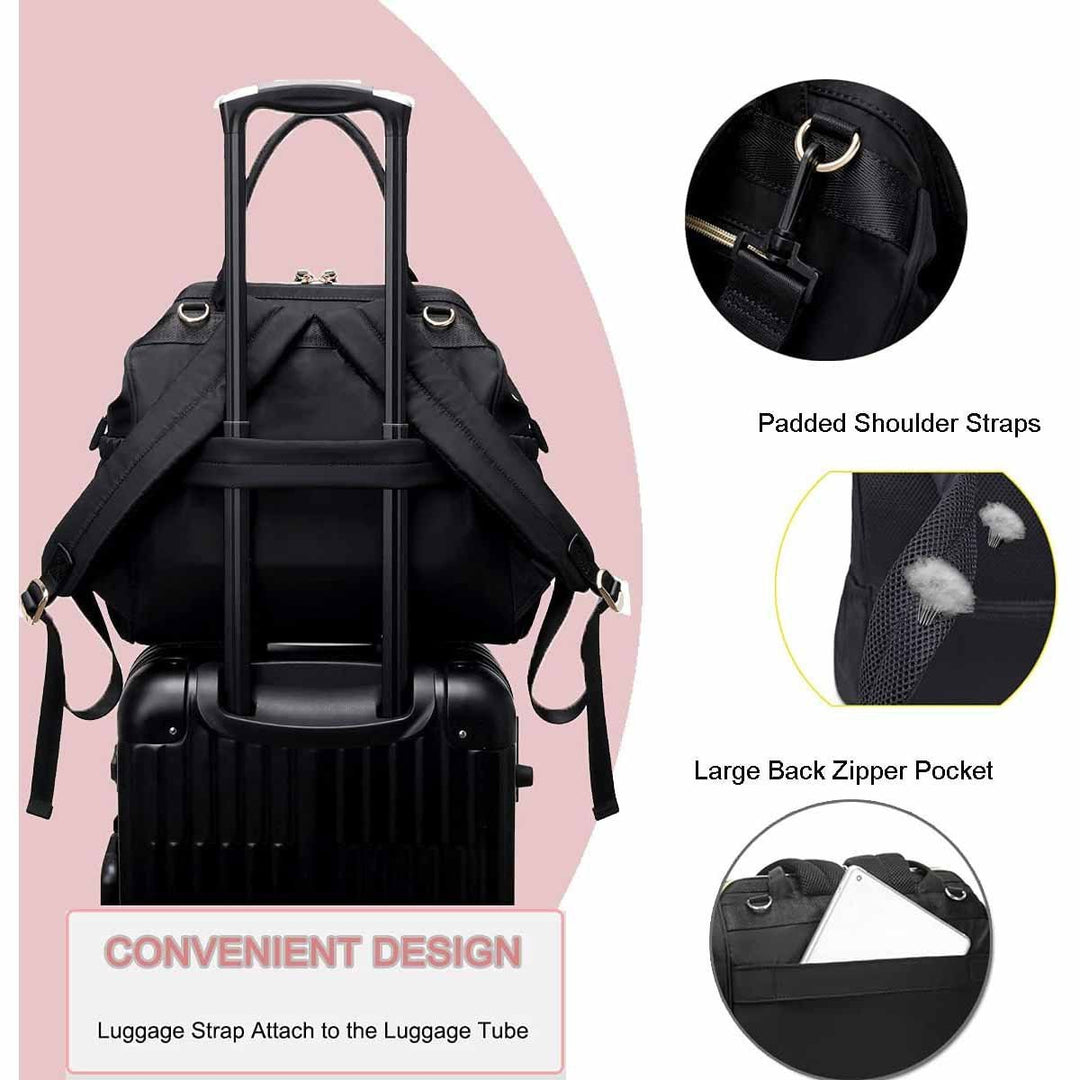 Kvinnes multifunksjonelle laptopveske med ergonomisk design Skanto