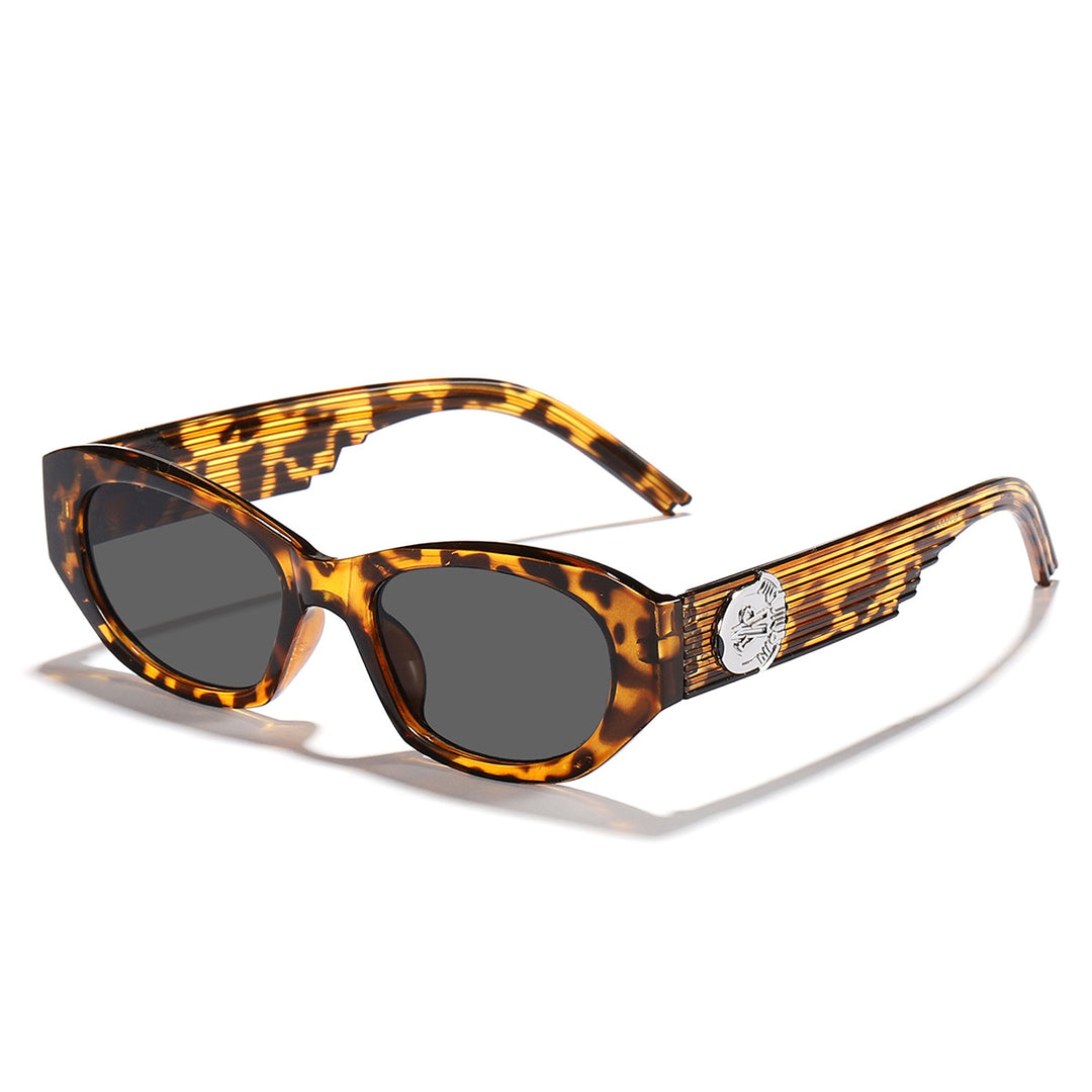 Dame Designer-solbrille i elegant transparent design Skanto