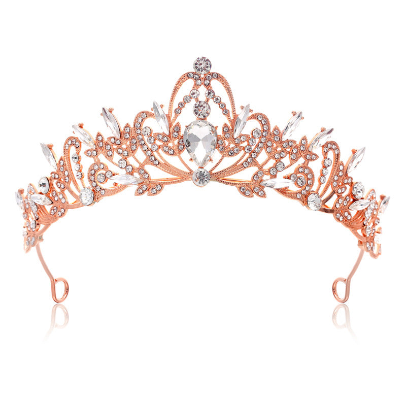 Dame Elegant Hårkrone med filigrane Krystallornamenter Skanto