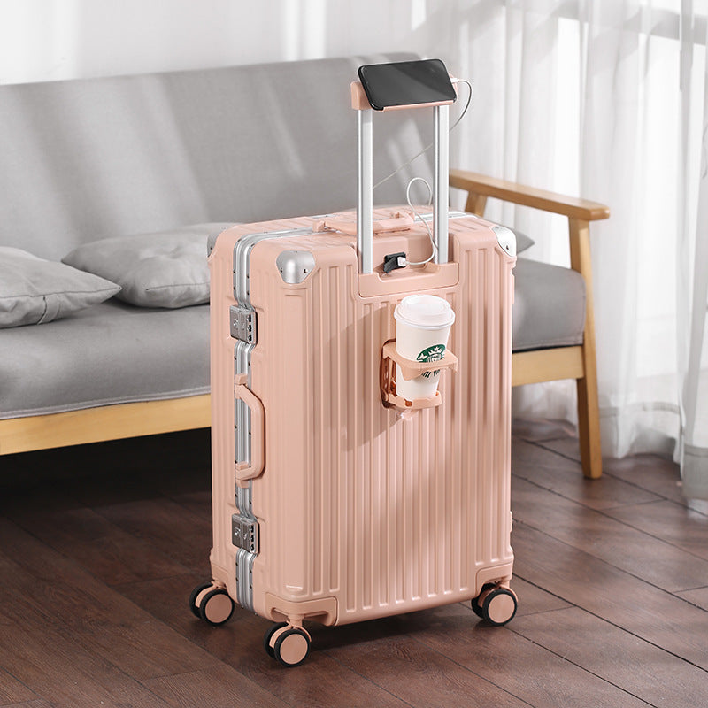 Unisex Smart Reise Koffert med USB Lader Port Skanto