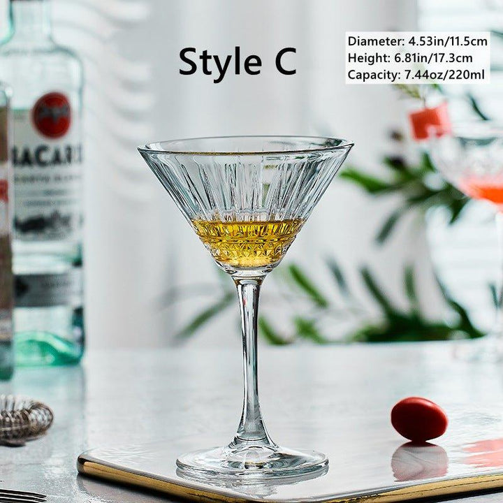 Mønstret Martini Cocktail Glasser | Skanto