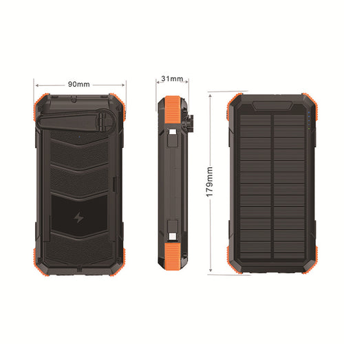 Sammenleggbart solenergi powerbank Skanto