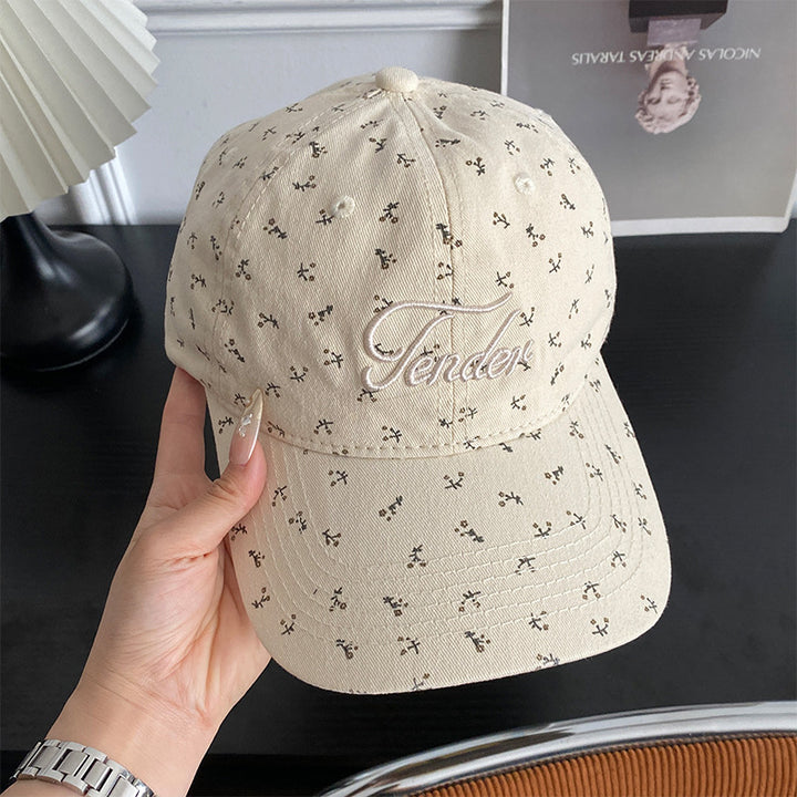 Kvinners trendy blomstret trykt baseballcaps Skanto