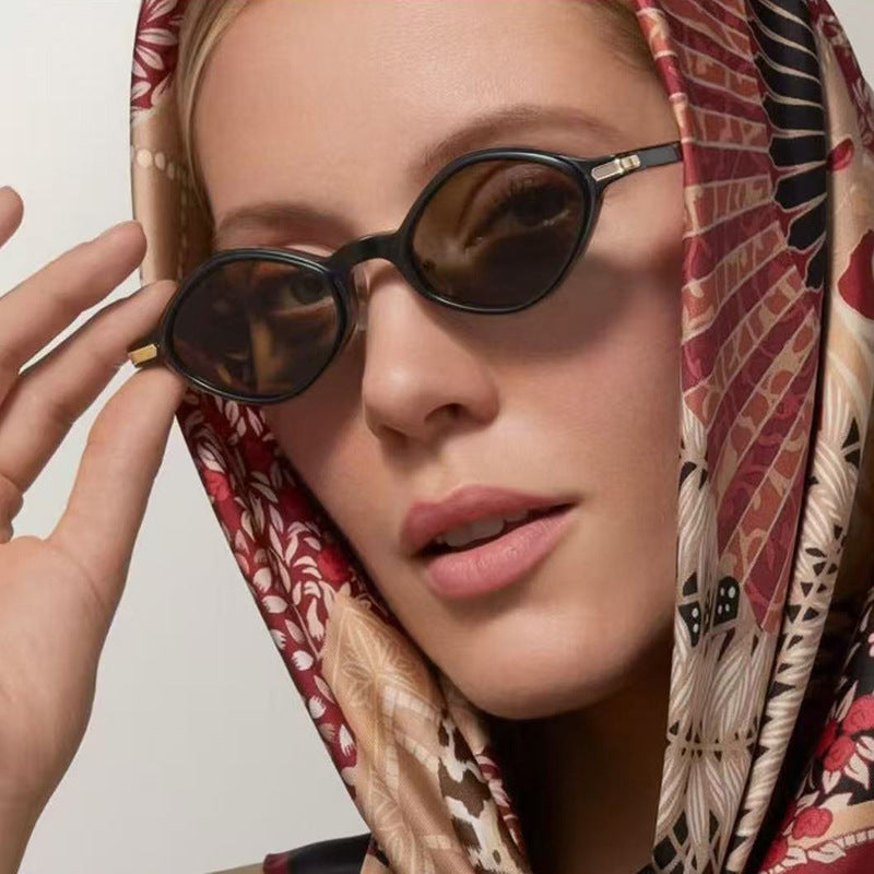 Women's fashionable sunglasses with unique design and high-quality metal frame Skanto
