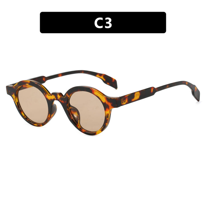 Women's trendy round sunglasses with high-quality, flexible frame Skanto
