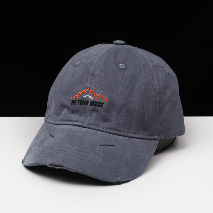 Kvinnenes Slitt Bomull Brodert Baseballcap Skanto