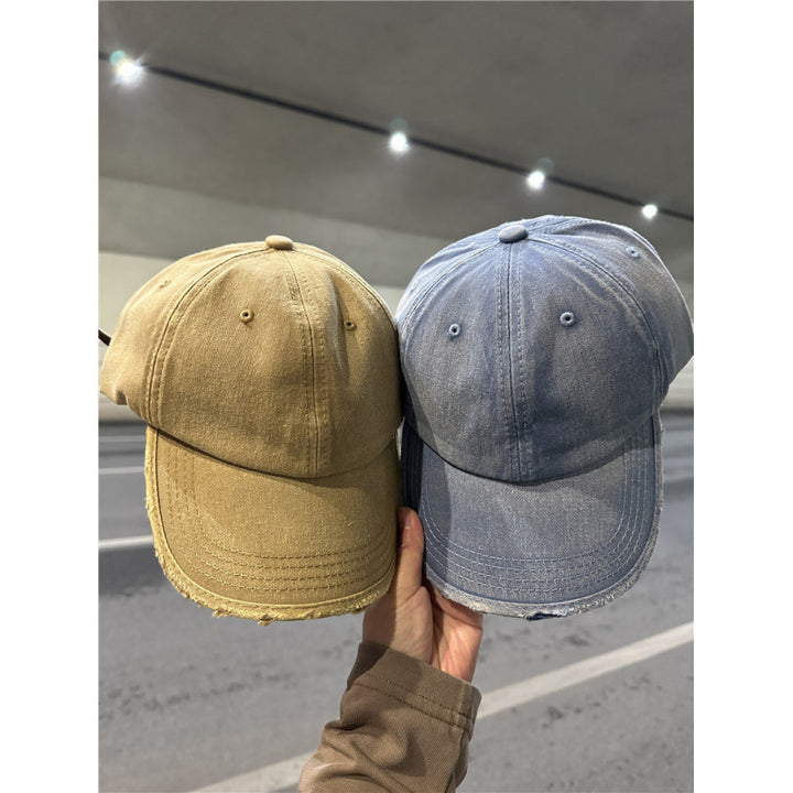 Kvinnens slitt denim baseball cap Skanto 1784084028