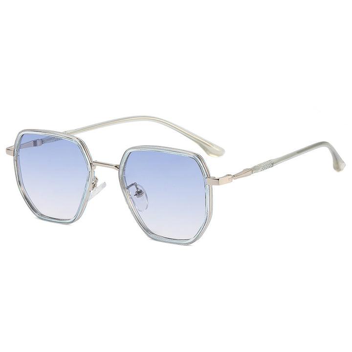 Dame geometrisk solbrille med elegant glassdesign Skanto