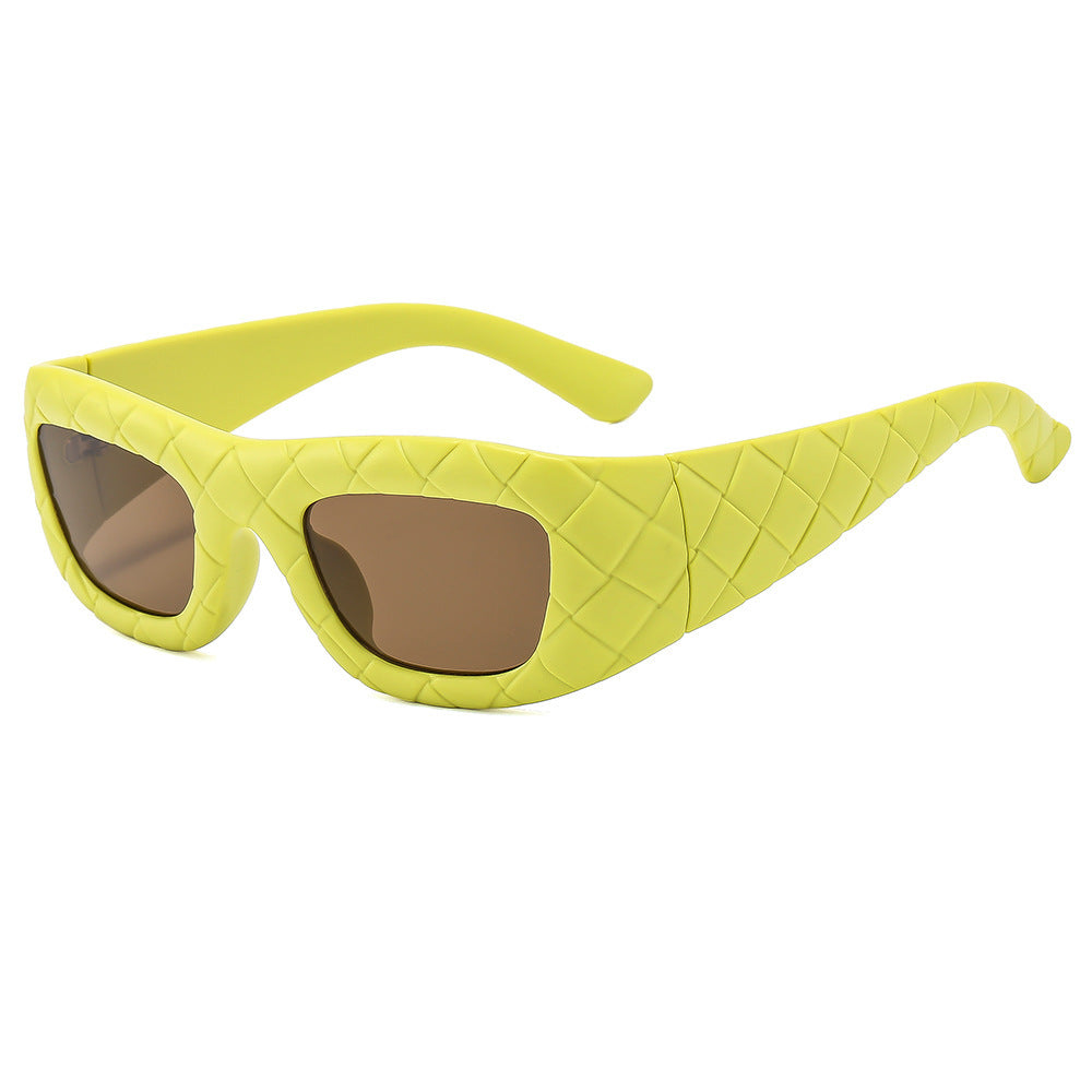 Dame ekstravagant solbrille med strukturert ramme Skanto