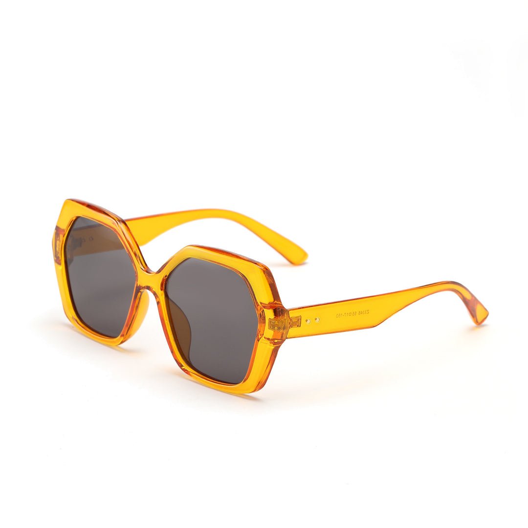 Dame geometrisk solbrille med iøynefallende design Skanto