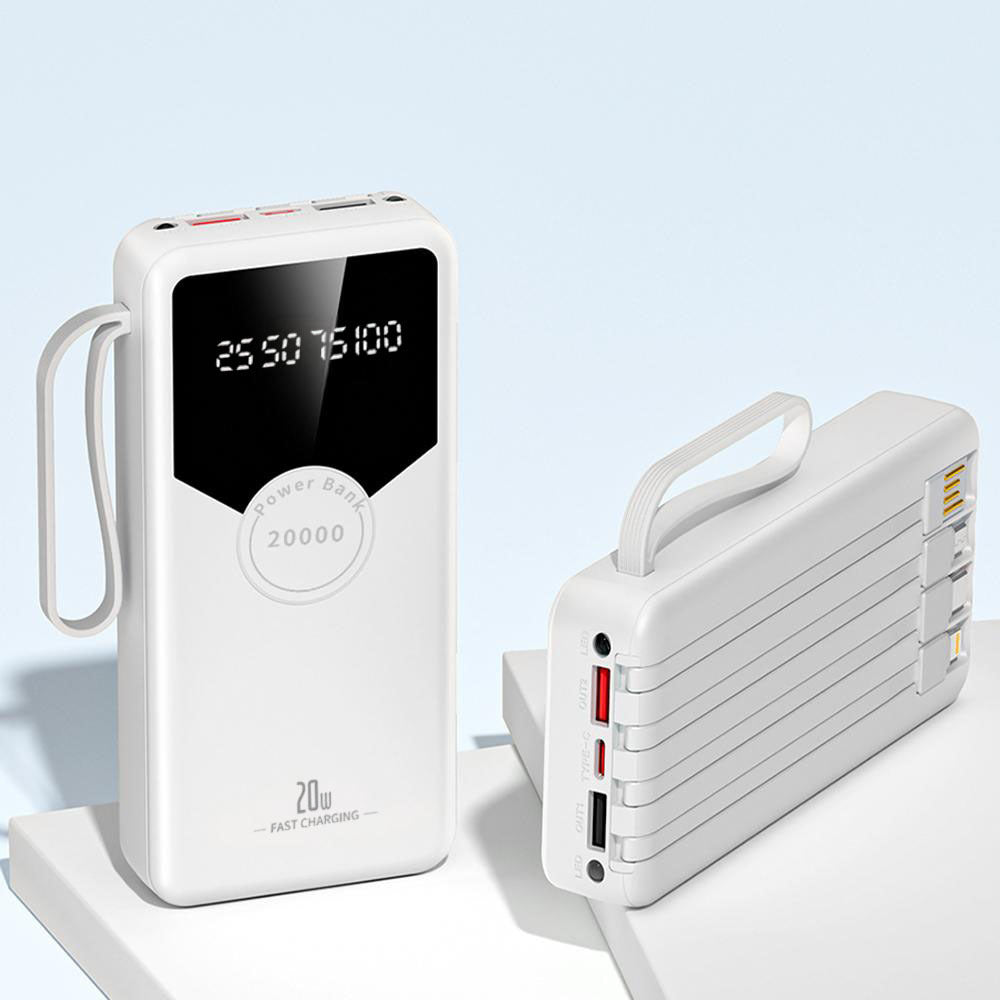 Powerbank med hurtiglading og LED-skjerm Skanto