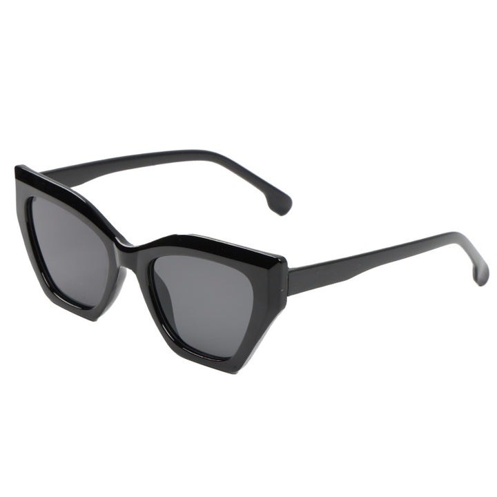 Dame Cat-Eye solbriller med originalt mønster Skanto