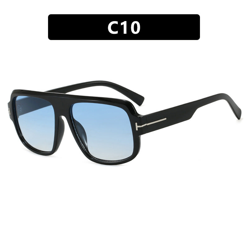 Women's fashionable square sunglasses with trendy tortoise pattern Skanto