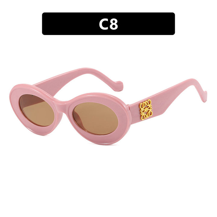 Women's elegant curved sunglasses Skanto