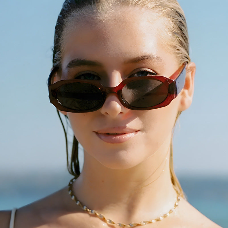 Women's extravagant sunglasses in stylish retro design Skanto