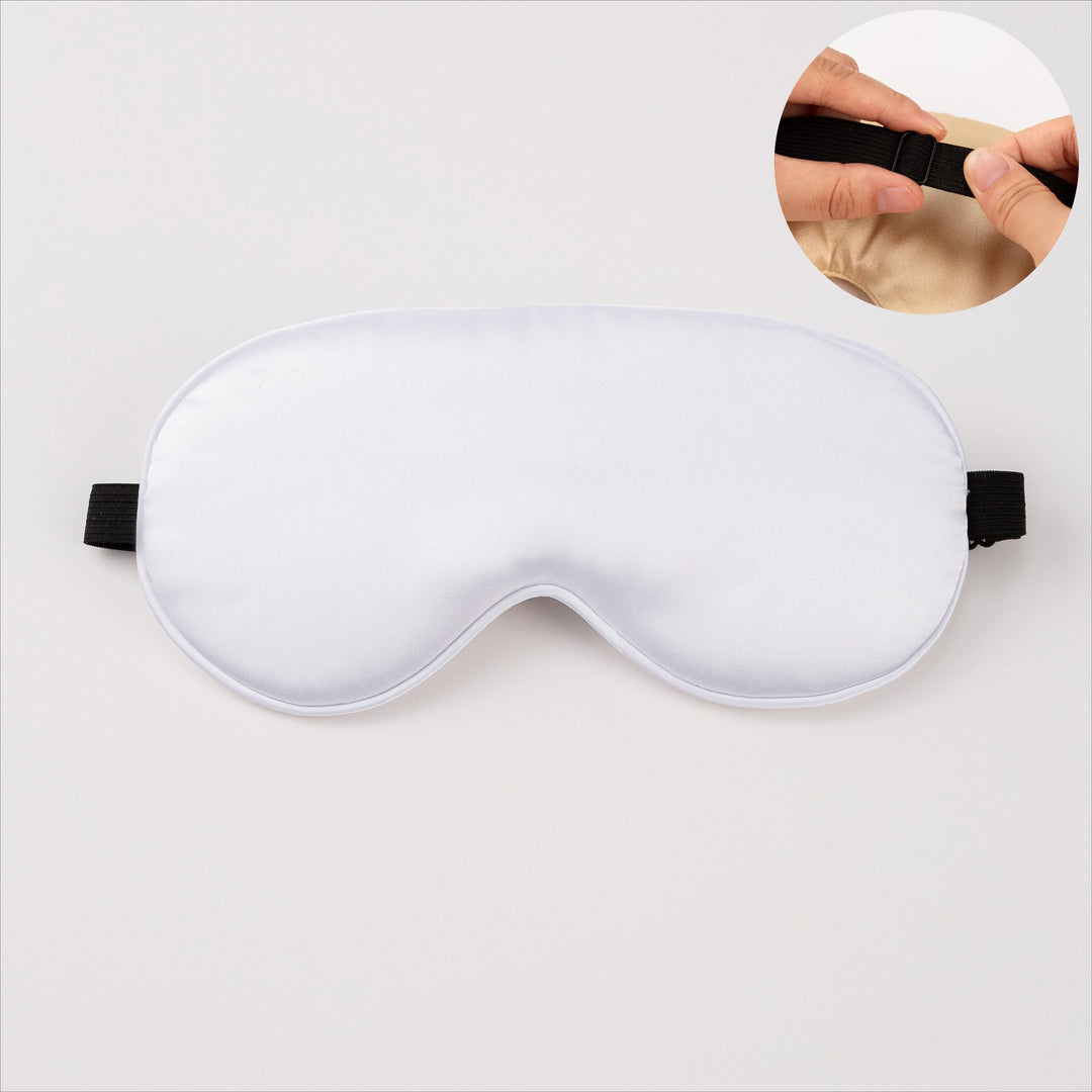 Unisex nano ergonomisk sovemaske med justerbart elastisk bånd og myk satinoverflate Skanto