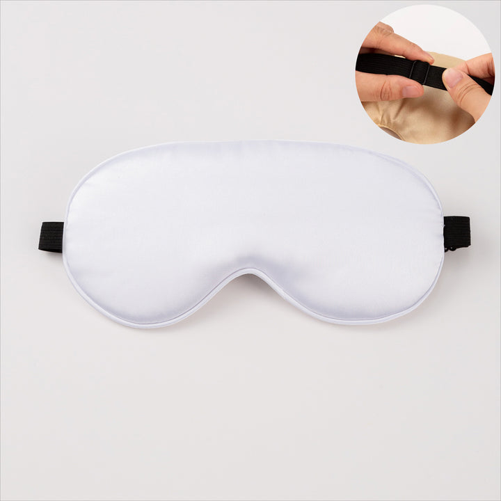Unisex nano ergonomisk sovemaske med justerbart elastisk bånd og myk satinoverflate Skanto