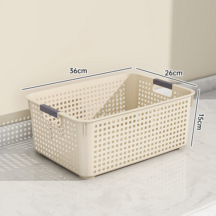 Kvinnene Allsidig og Elegante Oppbevaringskurv med Solid Håndtak Skanto