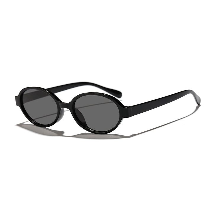 Dame moterik oval solbrille med dyremønster Skanto
