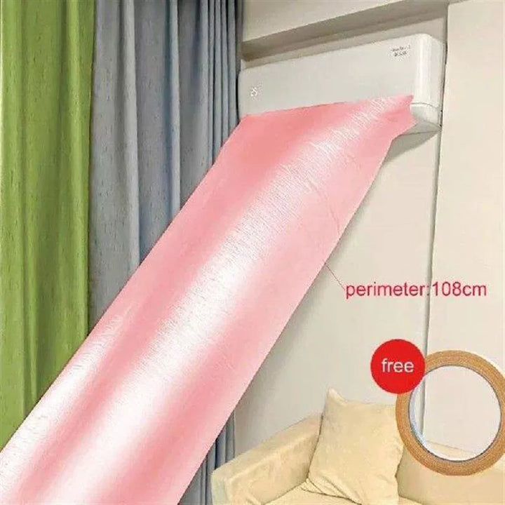 Unisex one size skrå luftutløpsbeskytter for veggmonterte split-enheter med limfuge og fleksibel plate Skanto