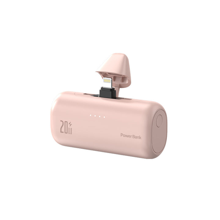 Powerbank med integrert ladeport og LED-statusindikator Skanto