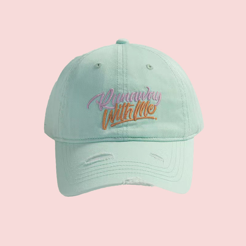 Kvinne Grafisk Brodert Justerbar Baseball Caps Skanto