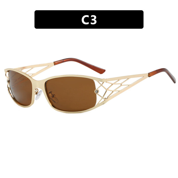 Women's modern sunglasses with structured design and UV protection Skanto