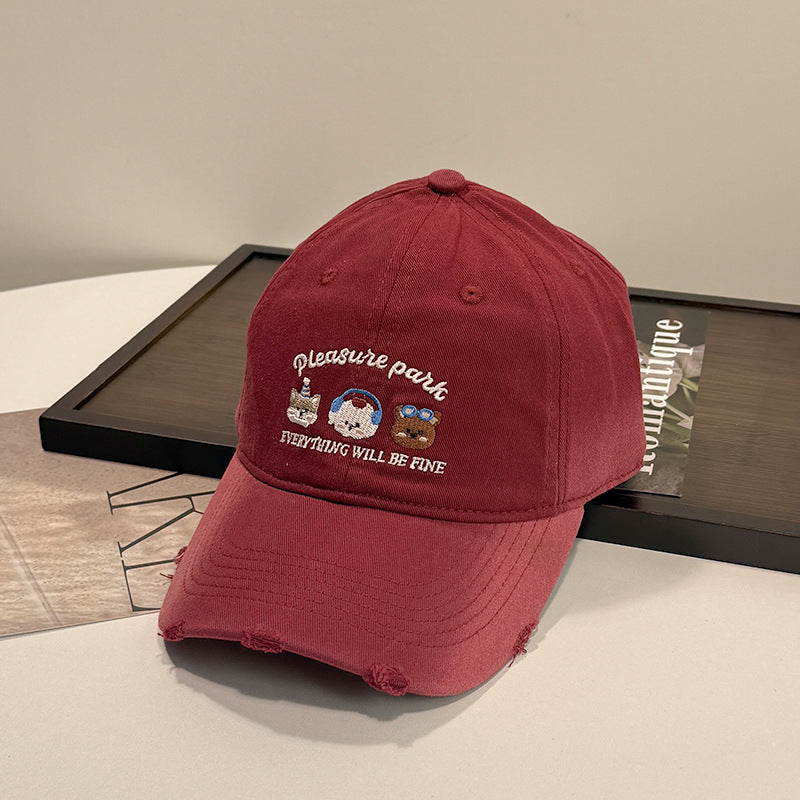 Unisex Brodert Fritids Caps Skanto