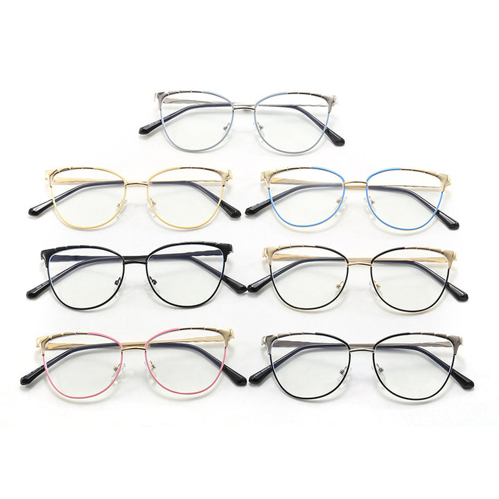 Dame Cat-Eye briller med fine metallakenter Skanto