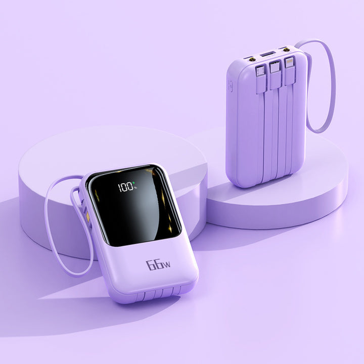 Bærbar Powerbank med hurtigladefunksjon og digital skjerm Skanto