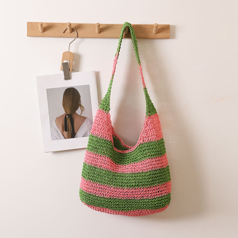 Easy-to-carry bag in striped design Skanto