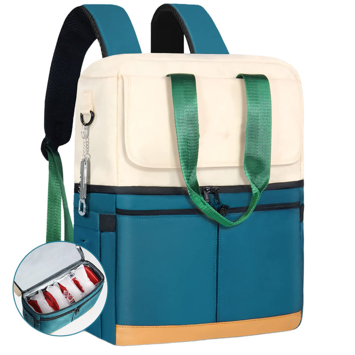 Unisex Isolert Fritids Transport Bag med Eksterne Lommer Skanto