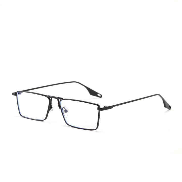 Dame elegant firkantet solbrille med smal metallramme og UV-beskyttelse Skanto