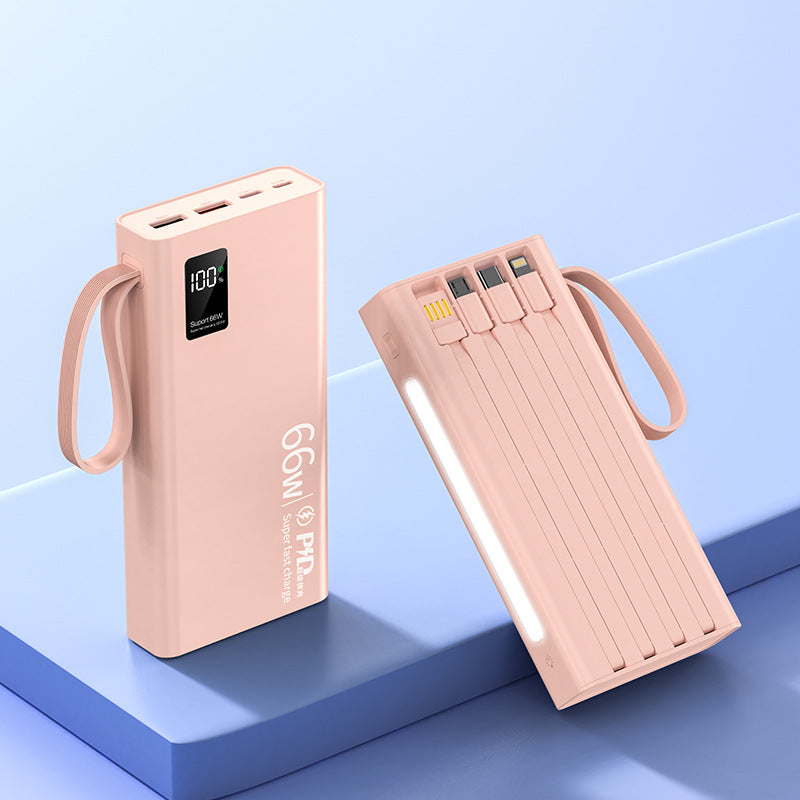 Høyytelses Powerbank med digitalt display Skanto